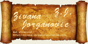 Živana Jorganović vizit kartica